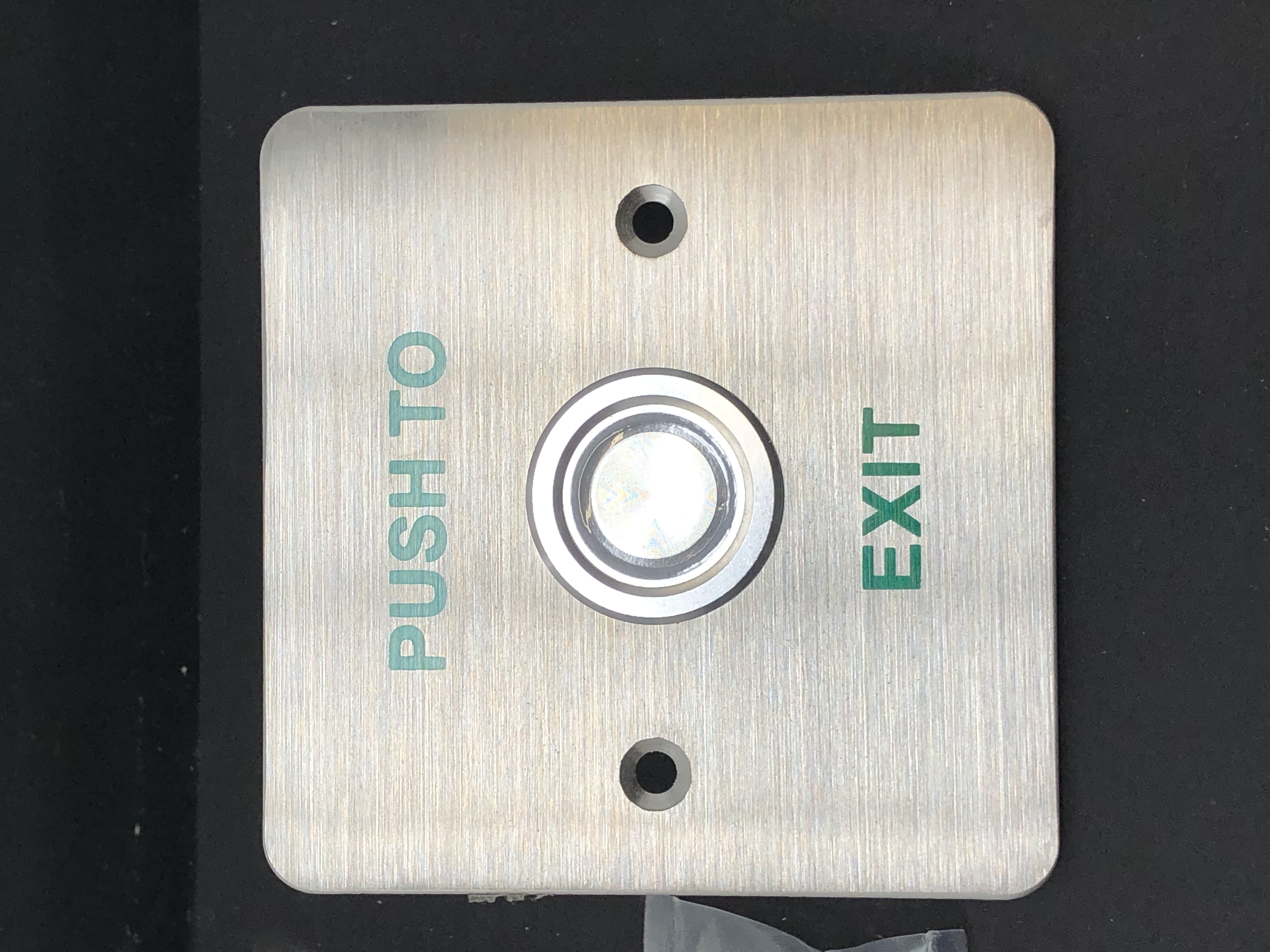 Stainless Steel Push to Exit Button Switch - New, Durable Design — image 1