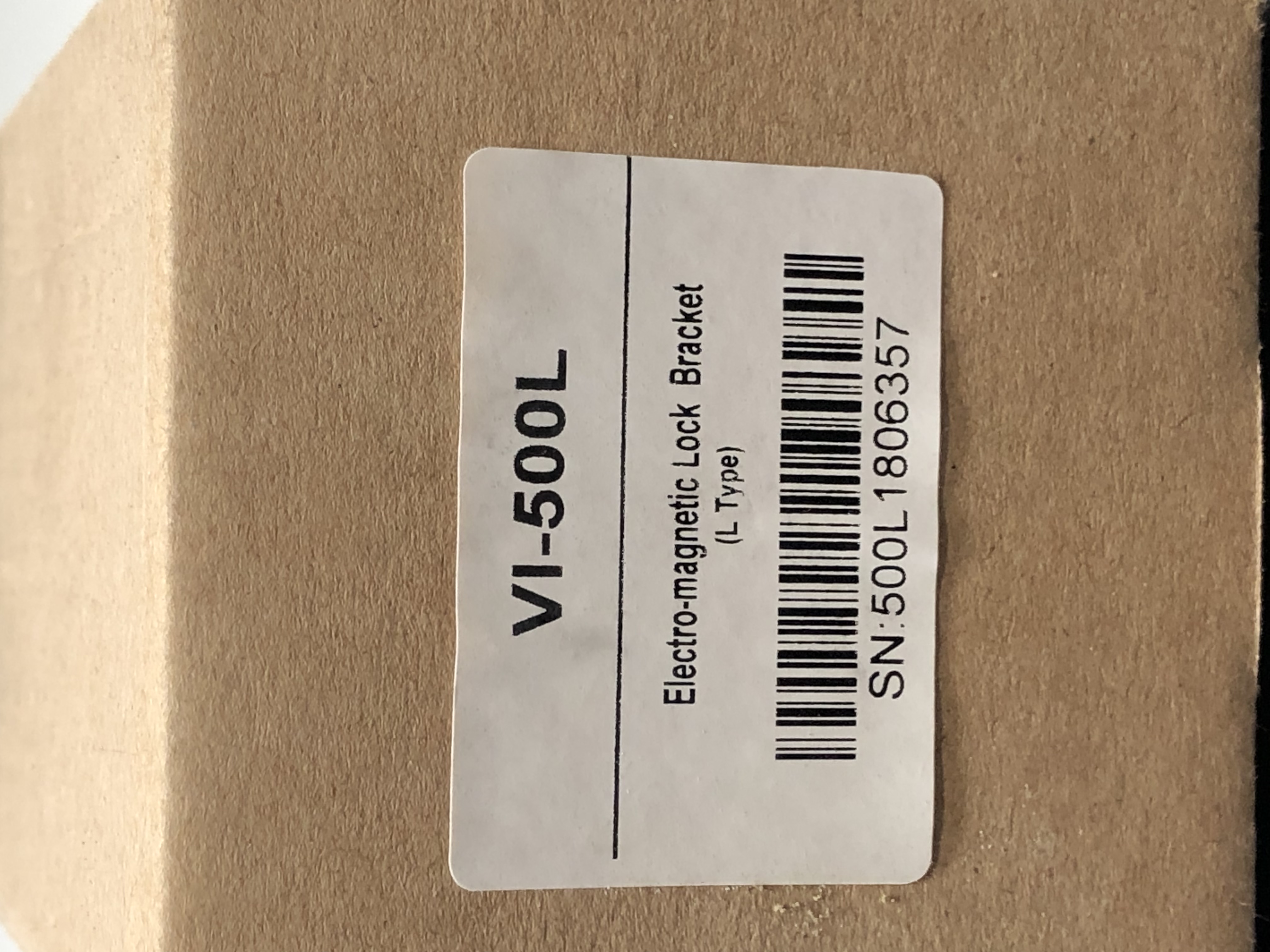 VI-500L Electromagnetic Lock Bracket L Type - New in Box