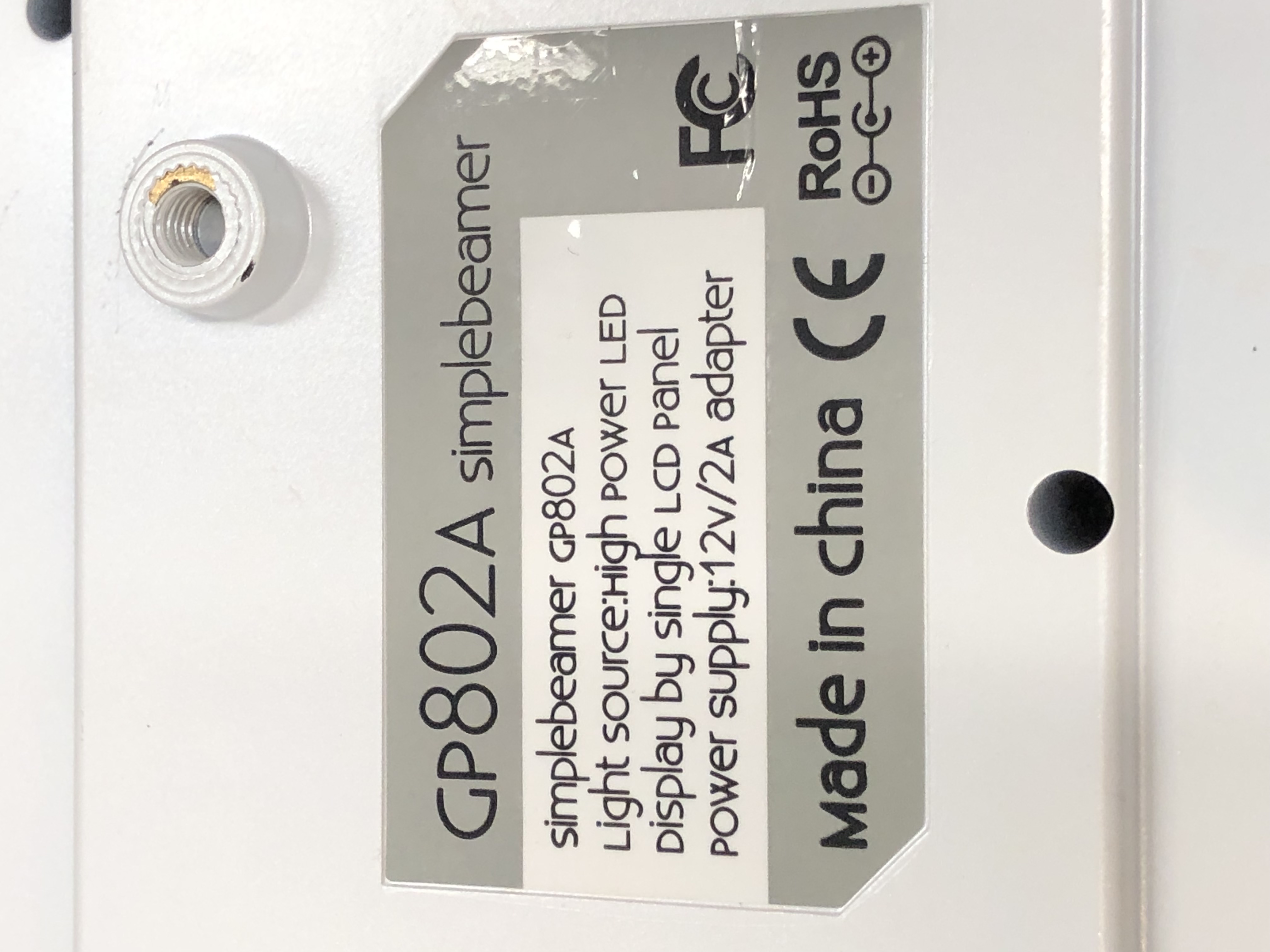 Simplebeamer GP802A LED Projector Pre-Owned