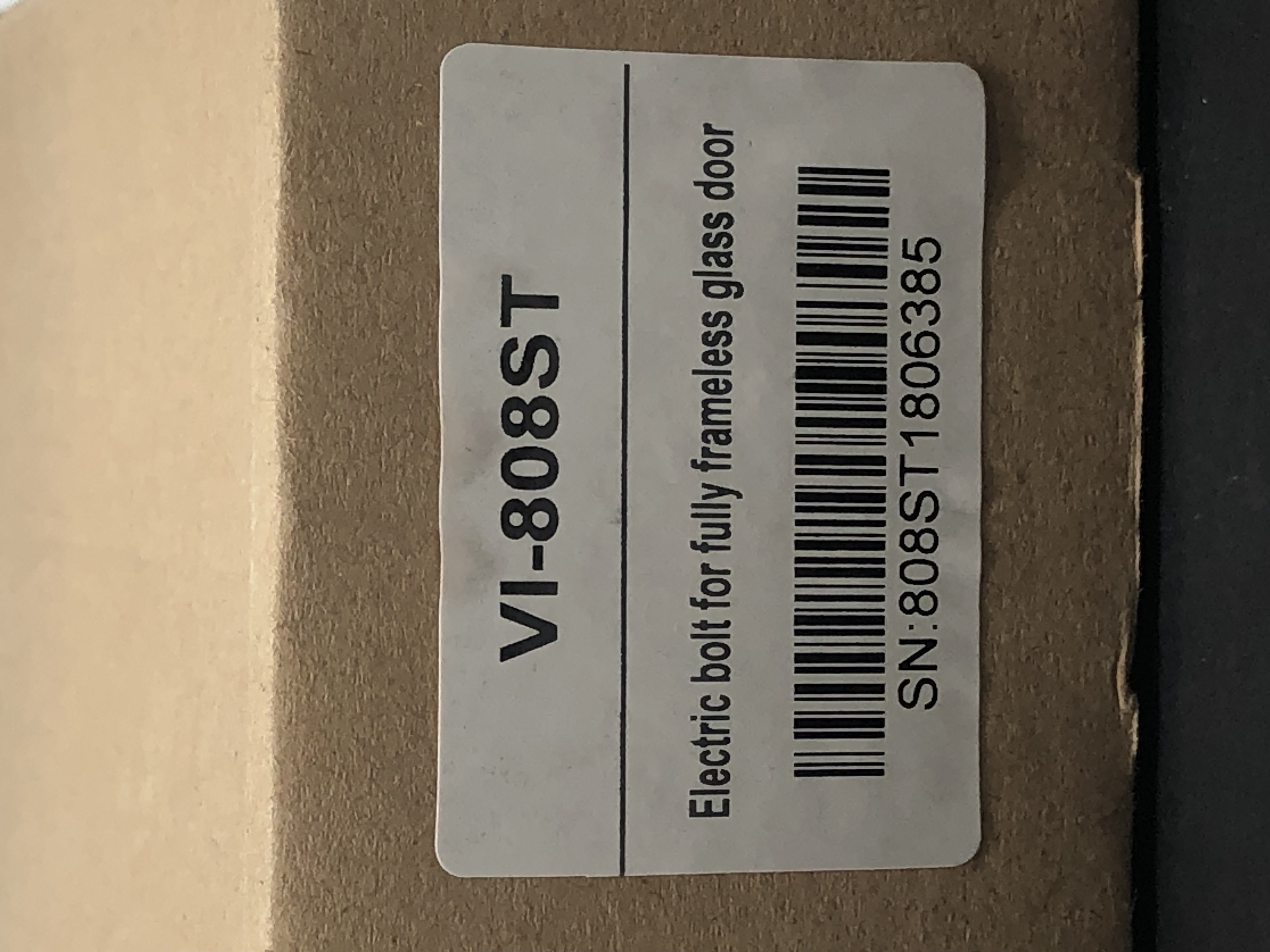 VI-808ST Electric Bolt for Frameless Glass Door - New, Secure Design