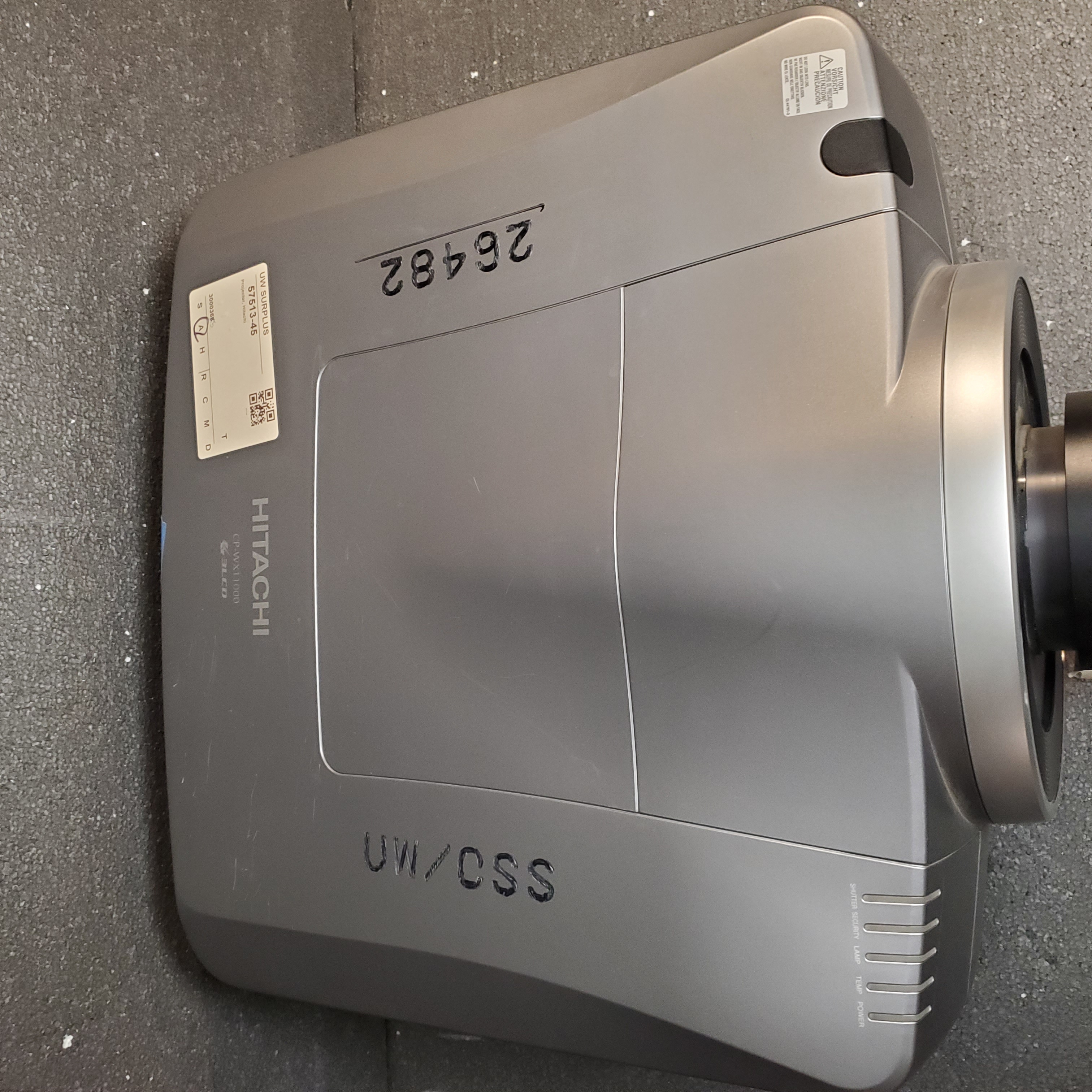 Hitachi CP-X1250 Projector XGA 4500 Lumens Pre-Owned — image 3