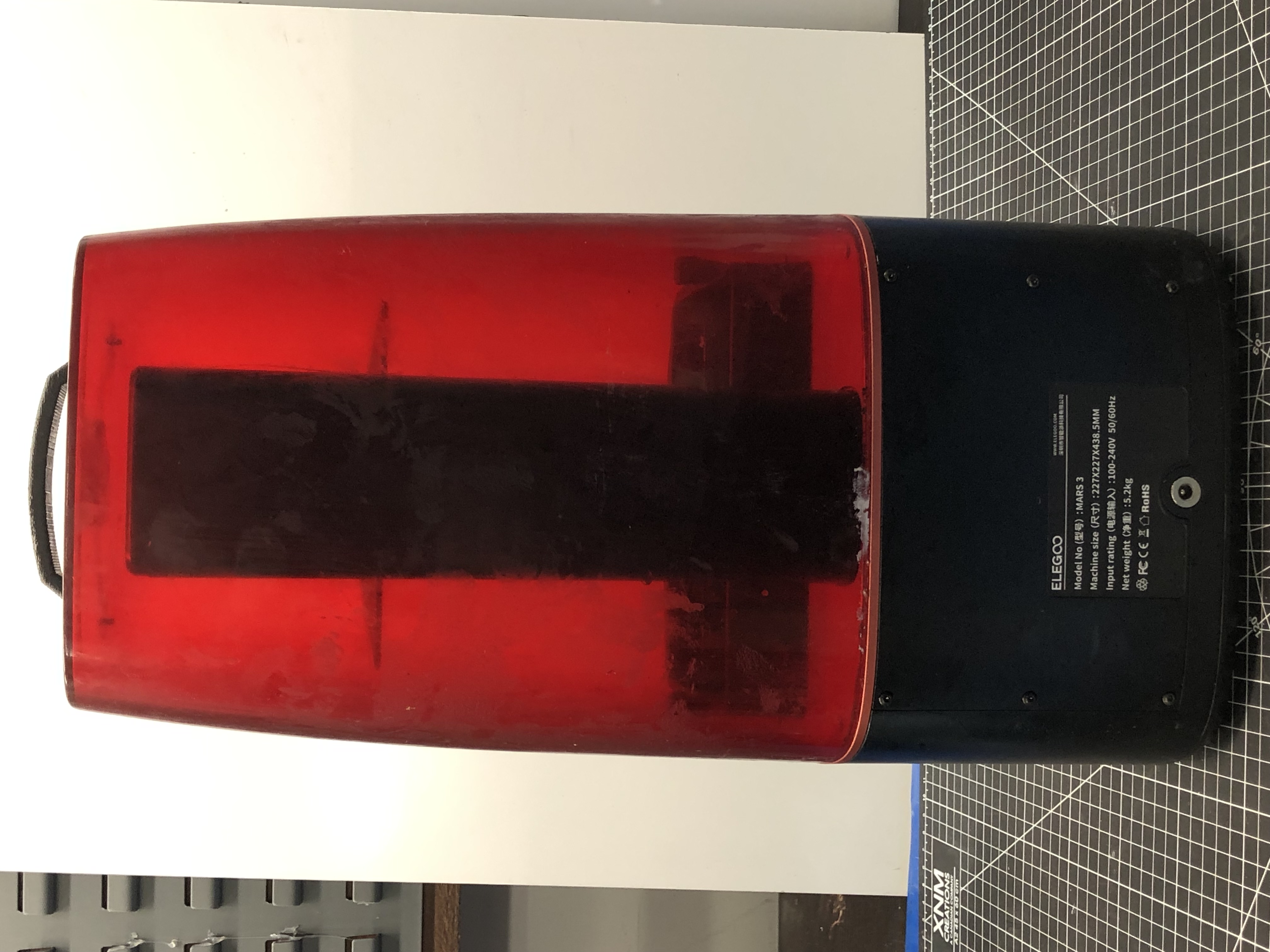 ELEGOO Mars 3 3D Printer Resin LCD 227x227x438mm Pre-Owned — image 4