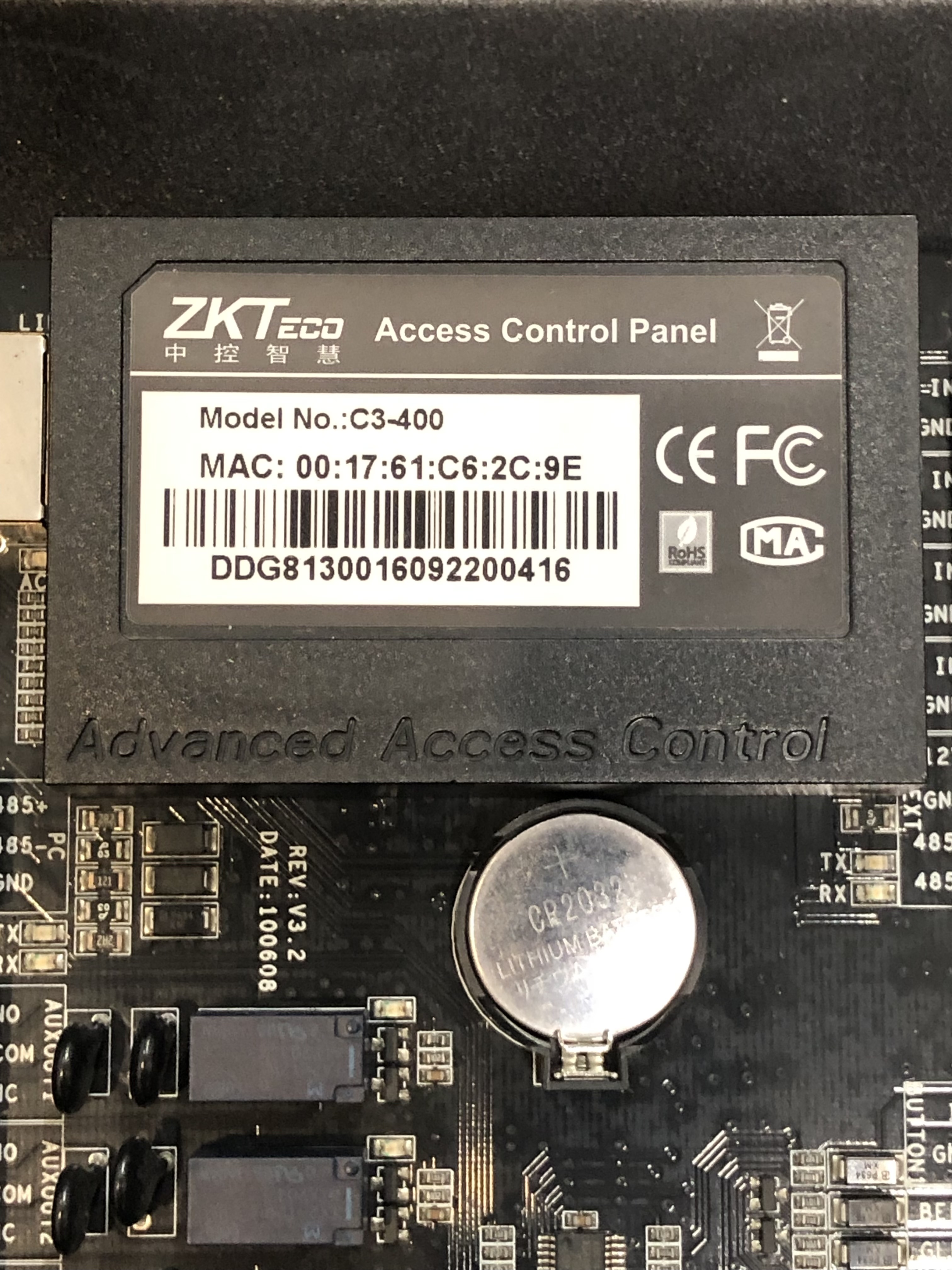 ZKTeco C3-400 Access Control Panel - New, Secure Entry System