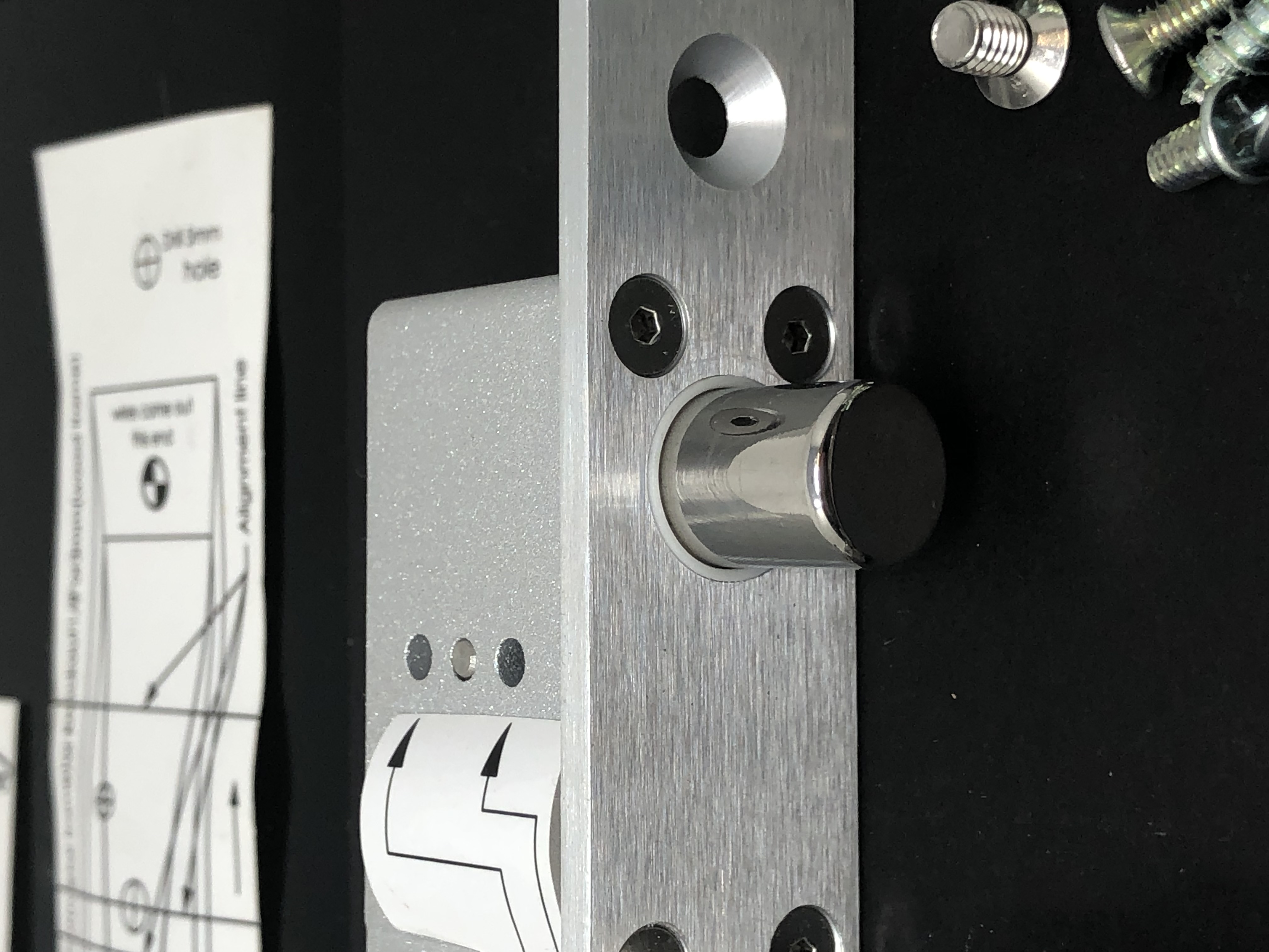 VI-810ST Electric Bolt Lock with Cylinder - New, Adjustable Security System - Thumbnail 5