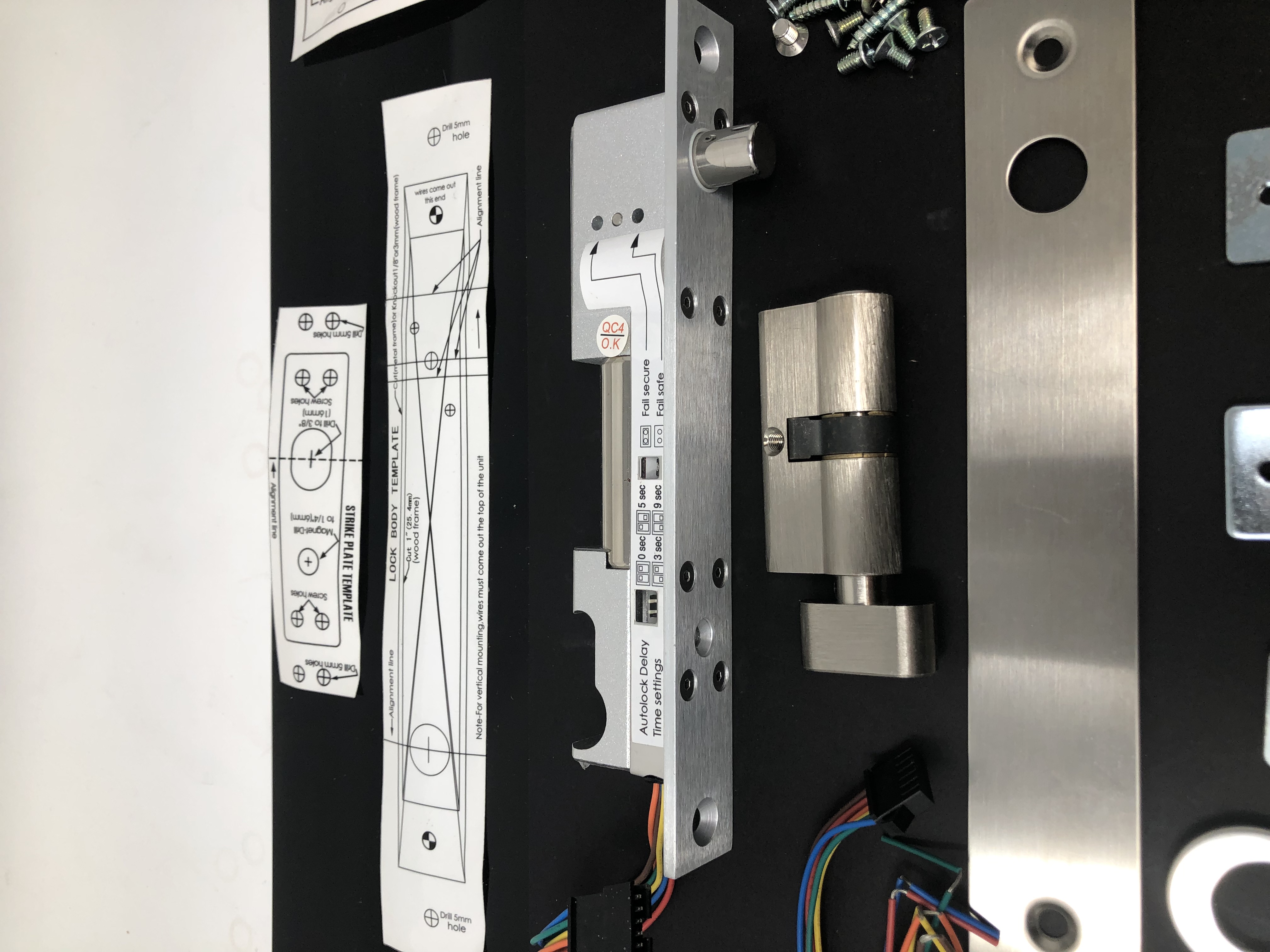 VI-810ST Electric Bolt Lock with Cylinder - New, Adjustable Security System - Thumbnail 6