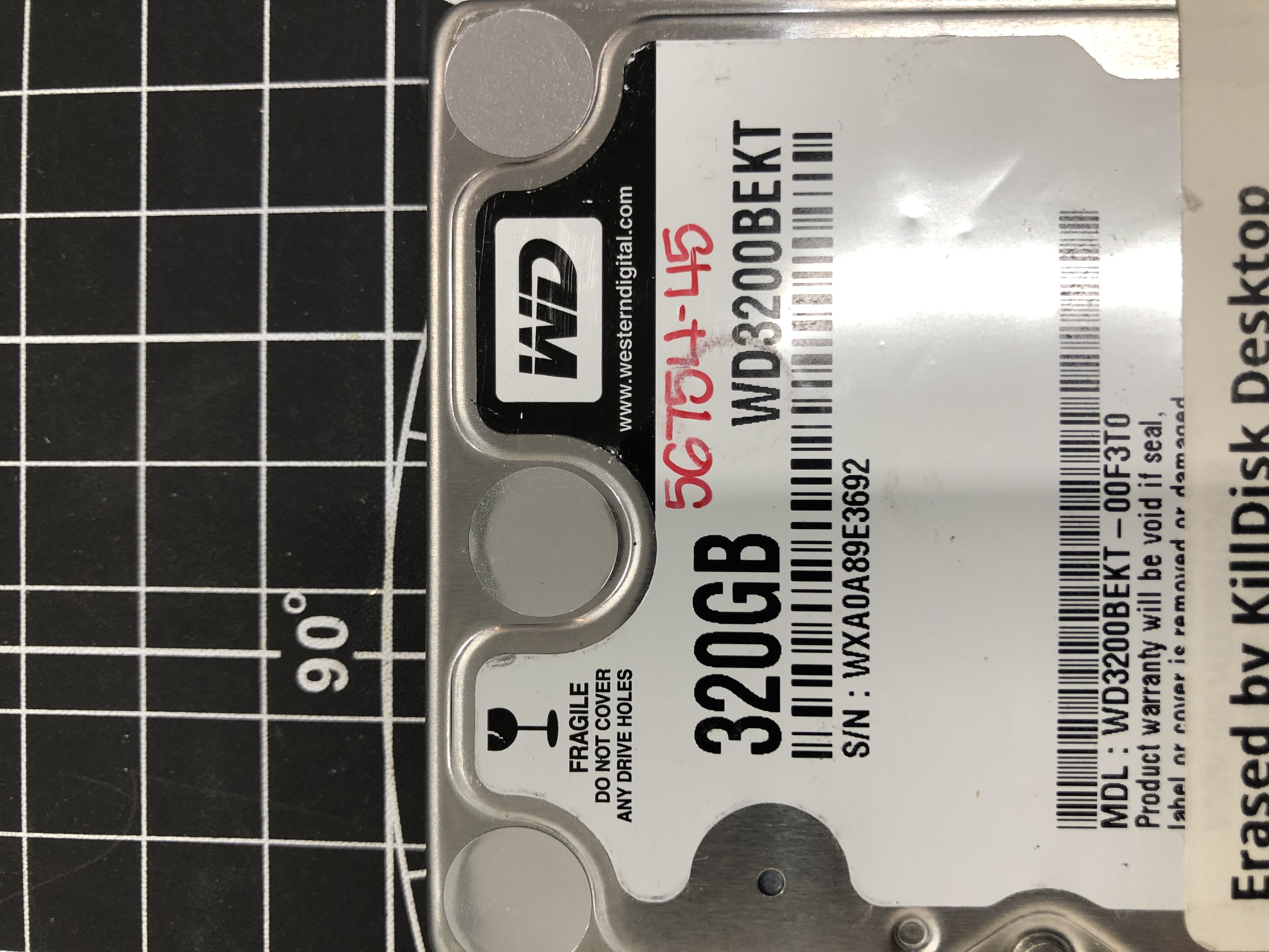 WD 320GB WD3200BEKT 2.5" SATA HDD Pre-Owned β image 2
