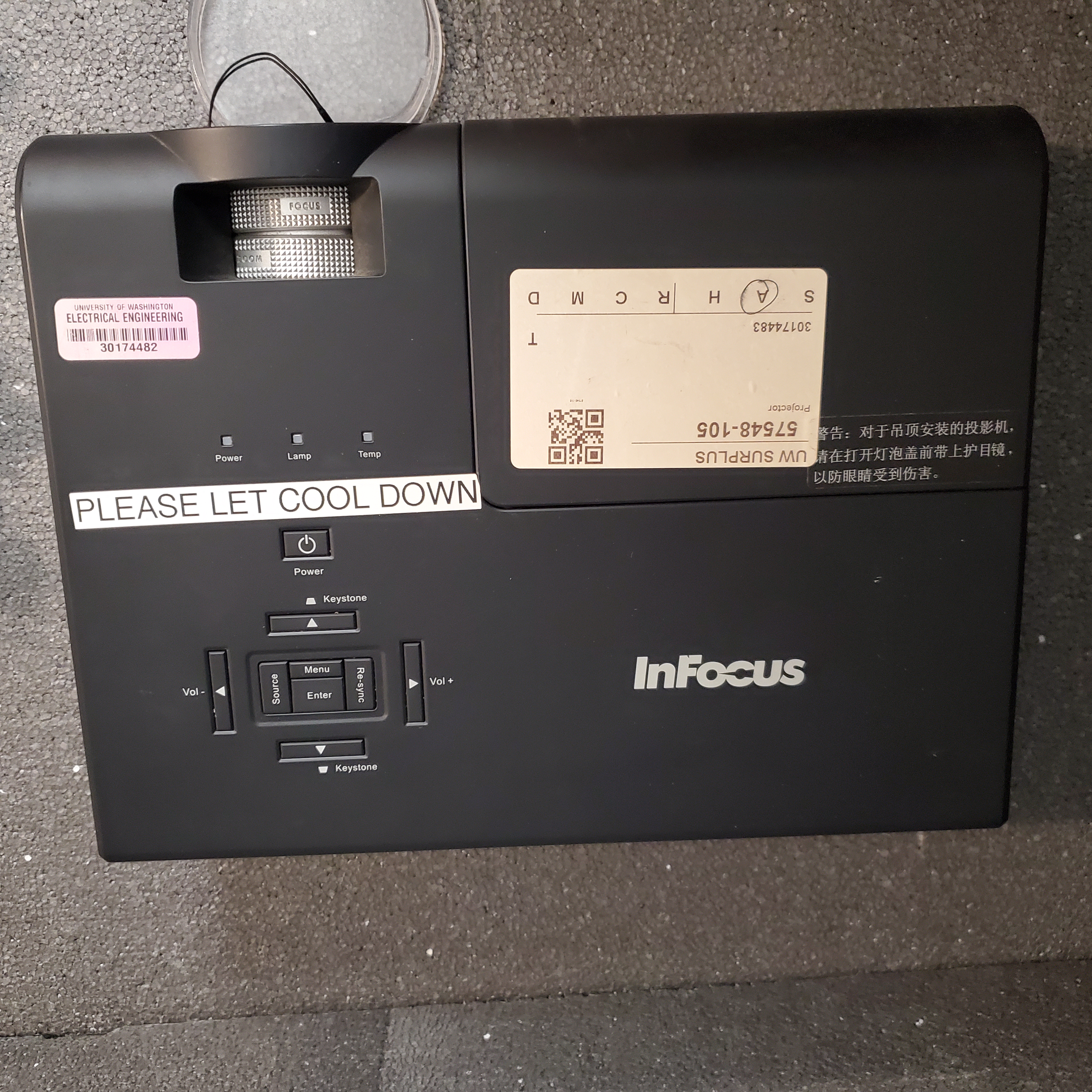 InFocus Projector IN3118HD 1080p 3000 Lumens HDMI Pre-Owned — image 3