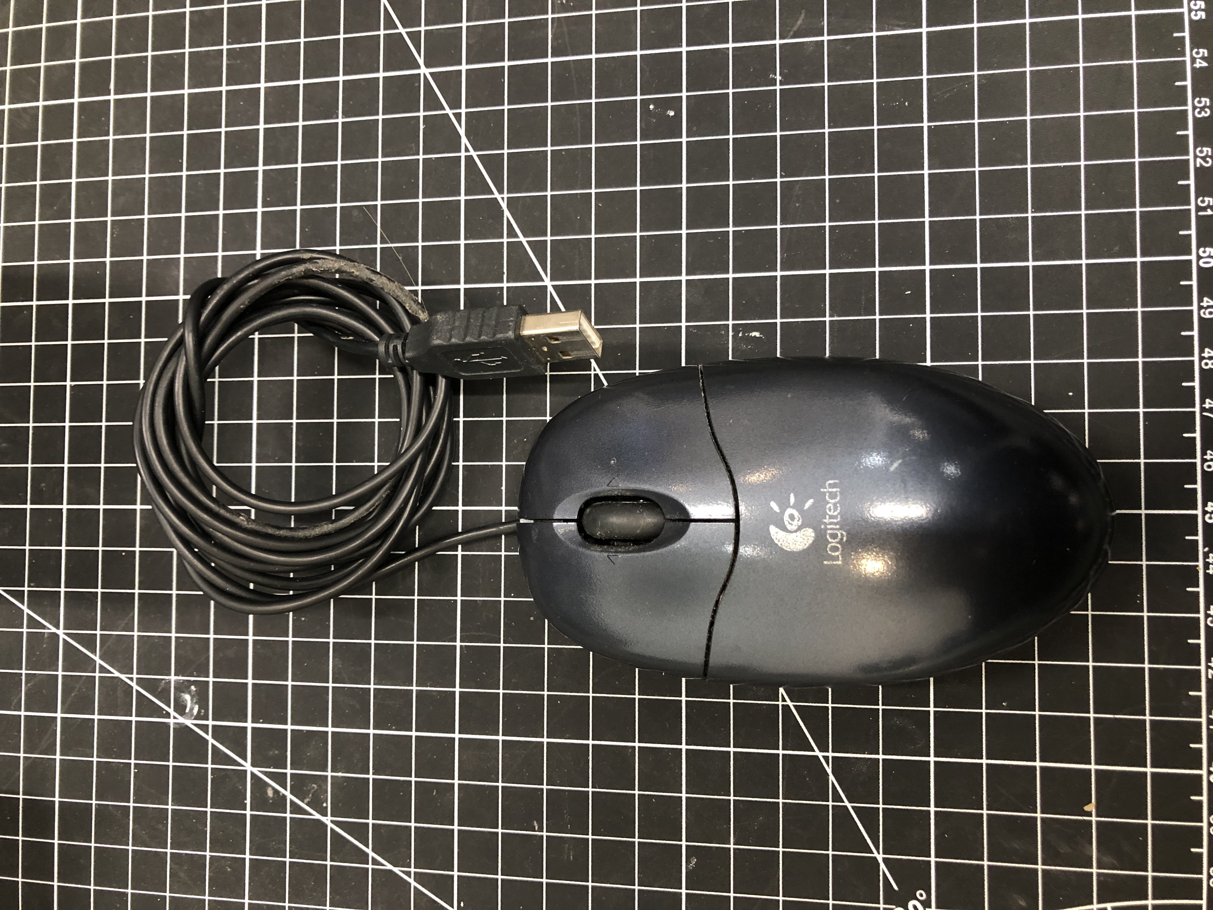 Logitech M-BZ96C Wired Optical Mouse USB Black Pre-Owned