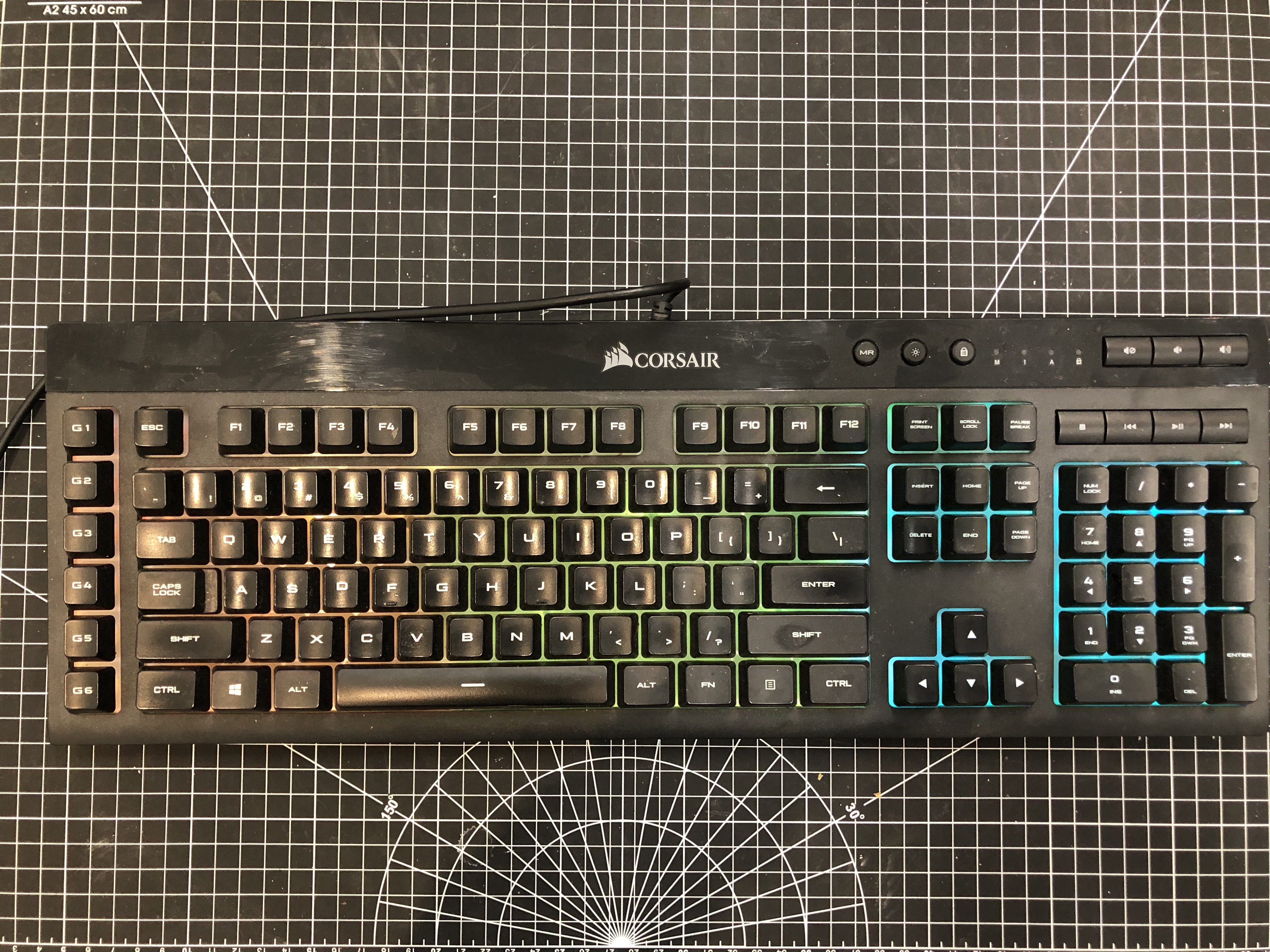 Corsair K55 RGB Gaming Keyboard USB Wired Pre-Owned - Thumbnail 6