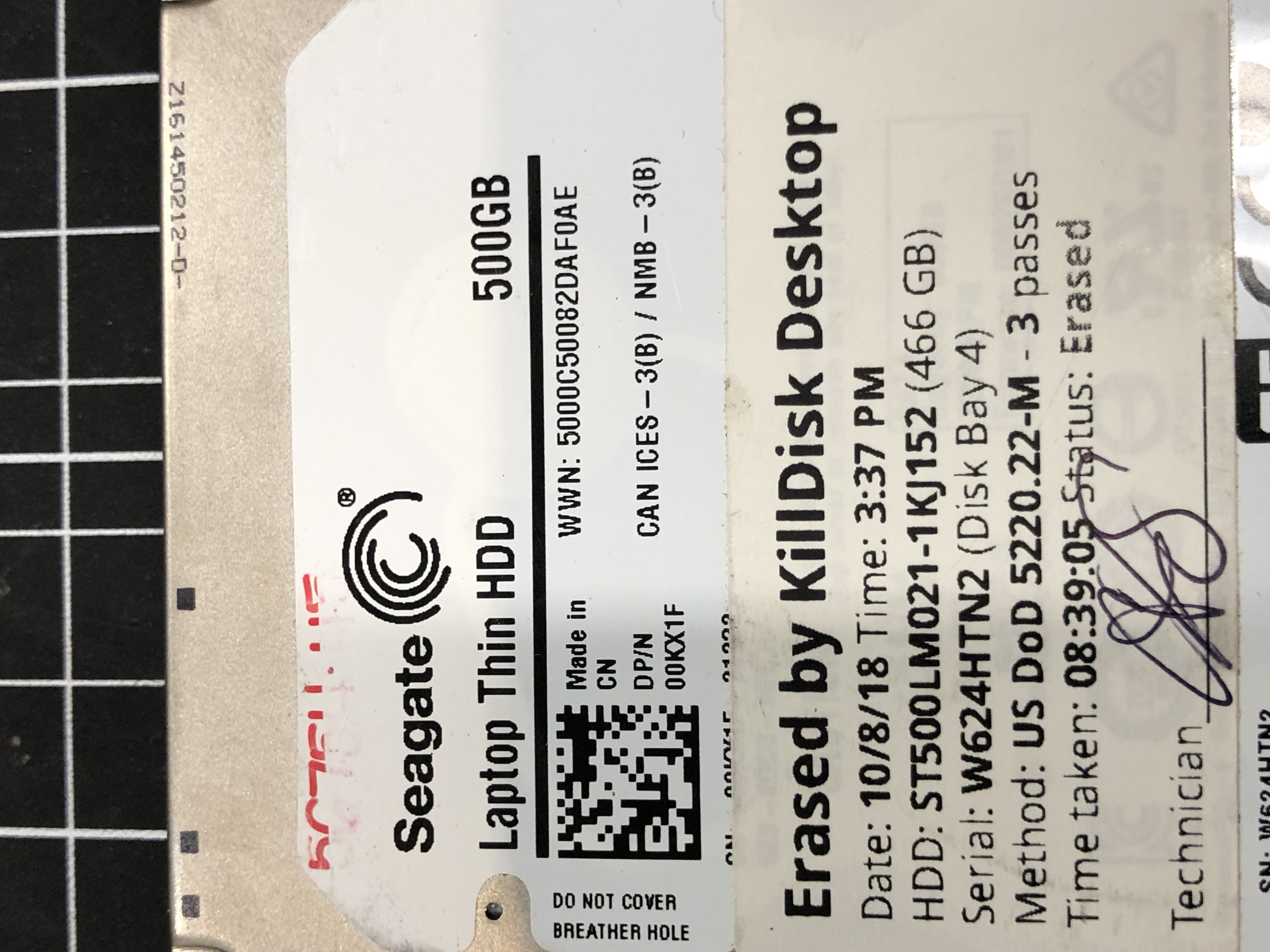Seagate ST500LM021 500GB Laptop Thin HDD Pre-Owned β image 2