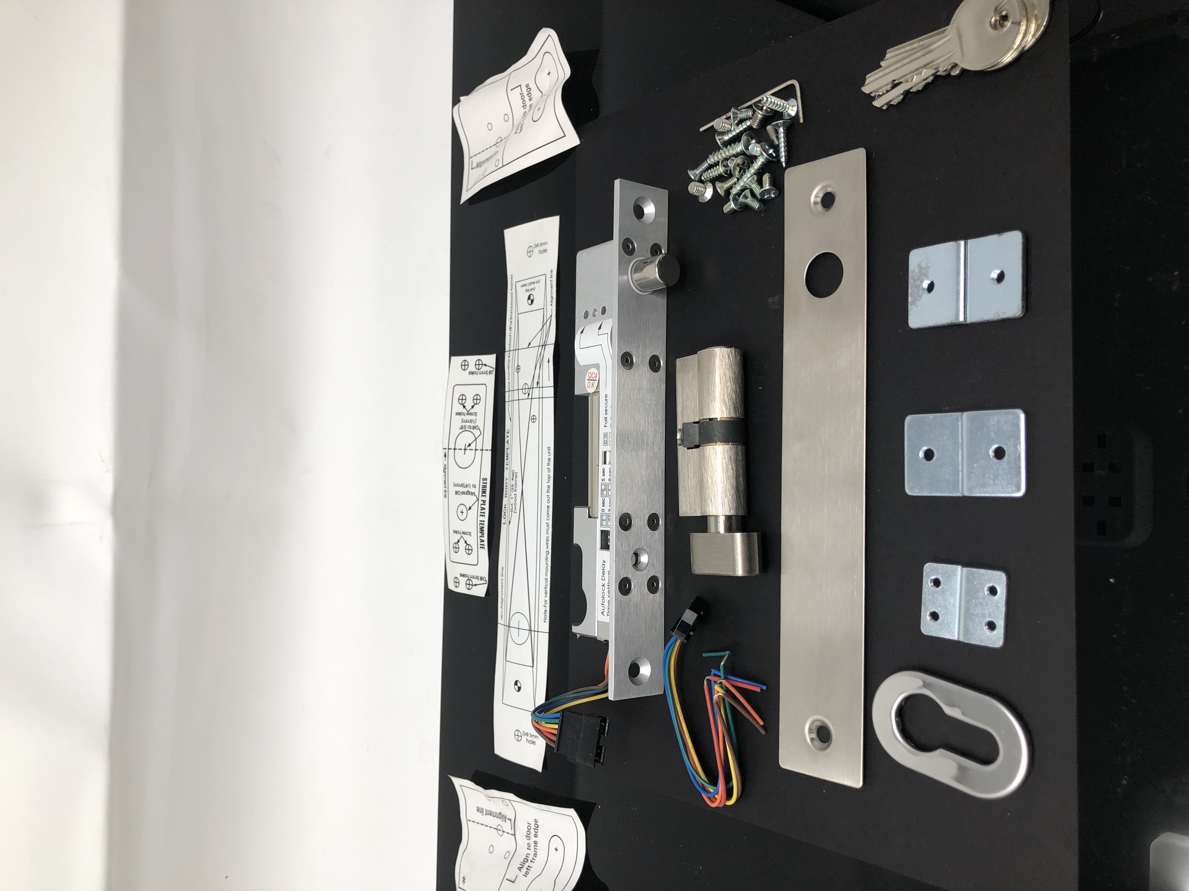 VI-810ST Electric Bolt Lock with Cylinder - New, Adjustable Security System - Thumbnail 3