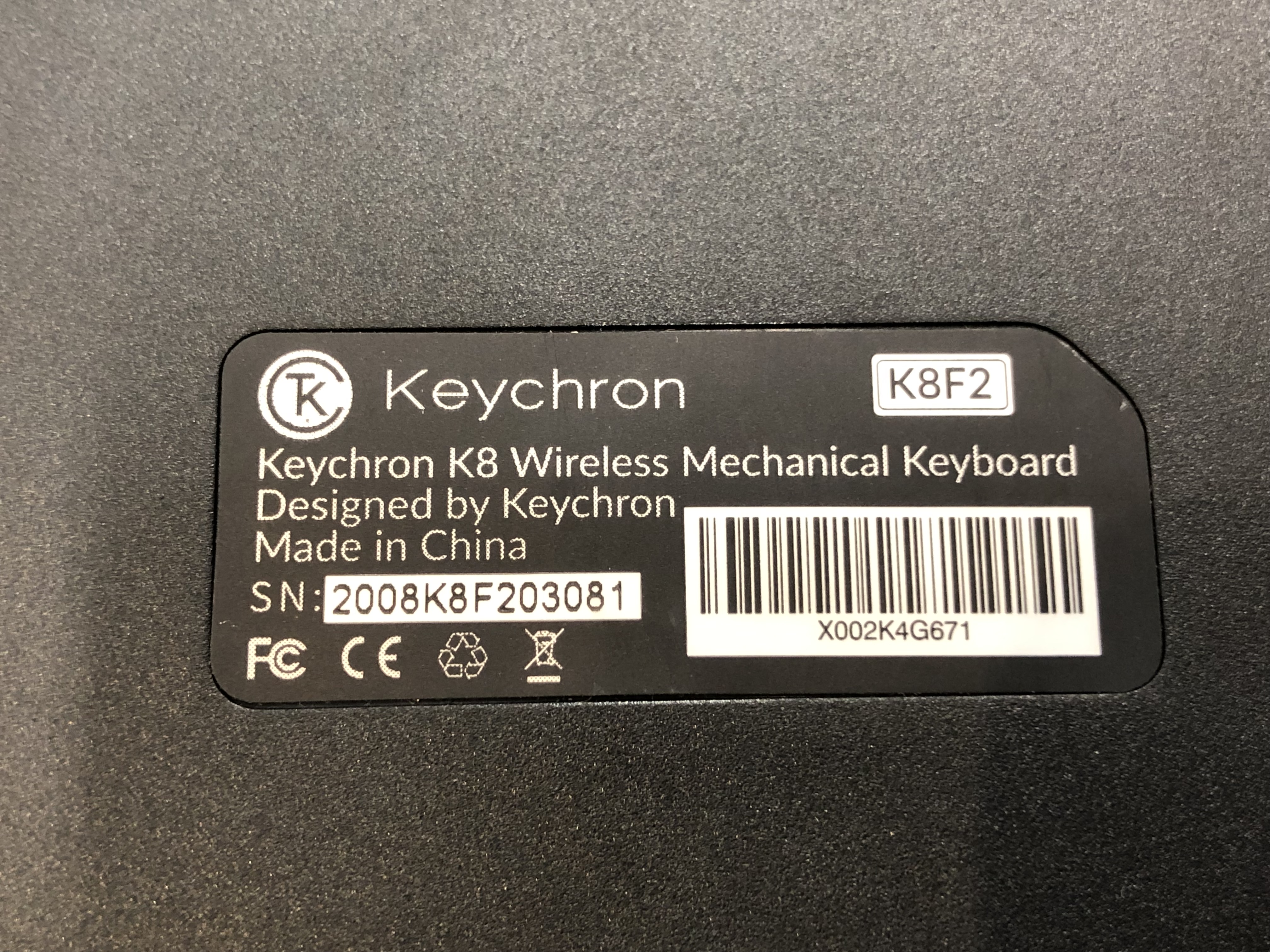 Keychron K8 Wireless Mechanical Keyboard Pre-Owned