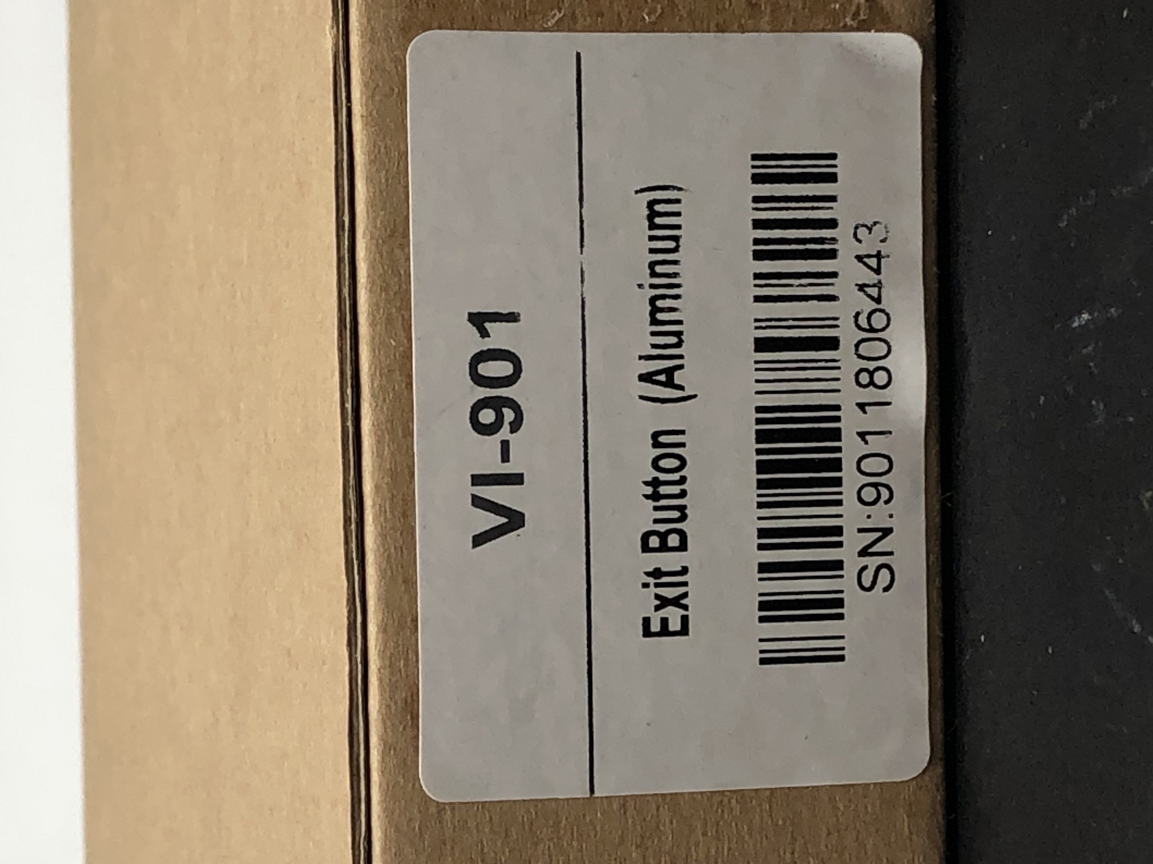 VI-901 Exit Button (Aluminum) - New Door Release Panel